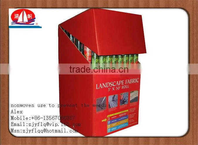 nonwoven weed stop fabric use to prevent the weeds and landscape fabric