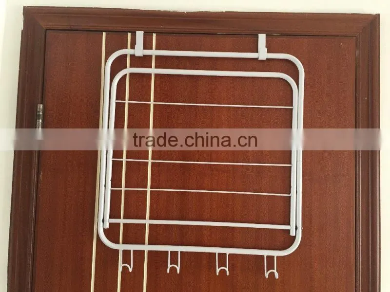 Over the Door 5 Hook Rack - collapsible Hanger and rack for Hanging Your Clothes,coat,towel