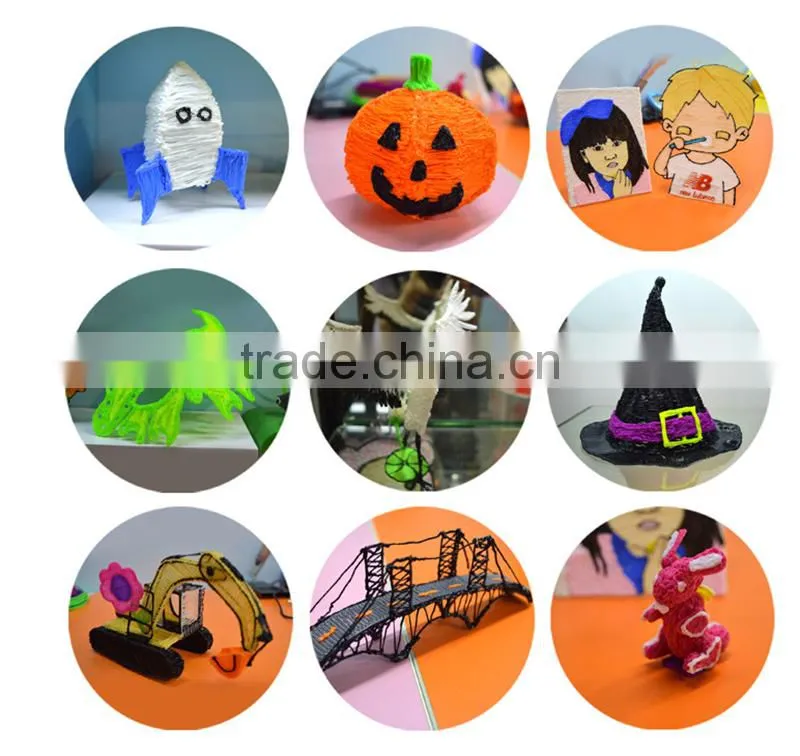 2016 Hotsale Factory price PLA filament 3d printing pen for children diy 3d drawing pen
