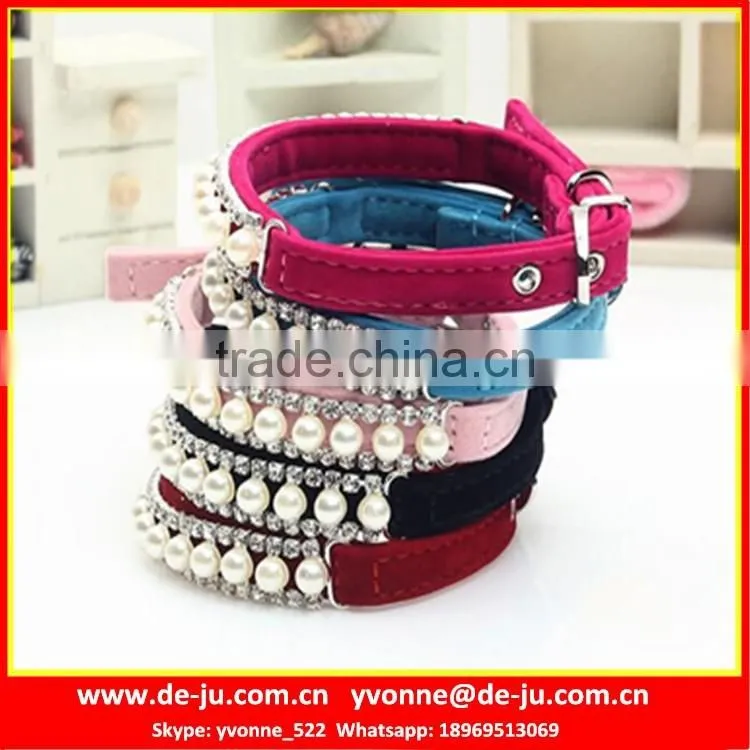 PU Leather Small Bells Dog Slave Shock Collar