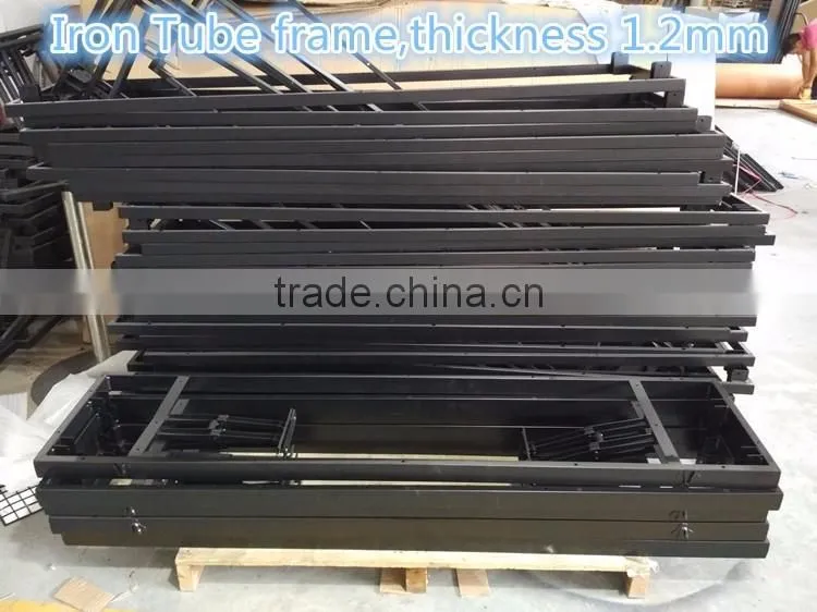 New Style Comercial Banquet Rectangular Training Tables with Folding Legs and metal mask