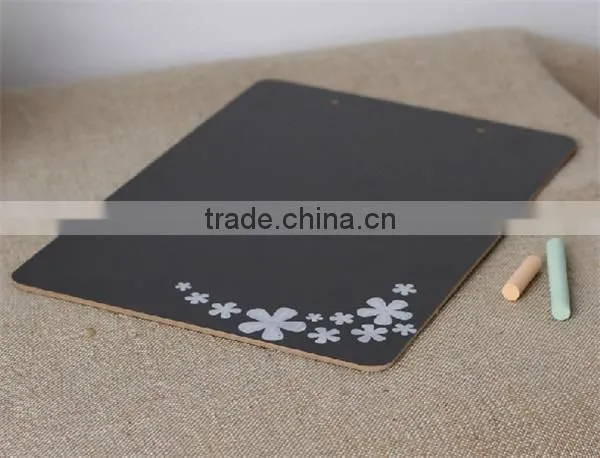 wholesale in stock Creative Hanging Mobile Double Side Wooden Blackboard Writing Board Coffee Shop Message Board 21 * 30 cm