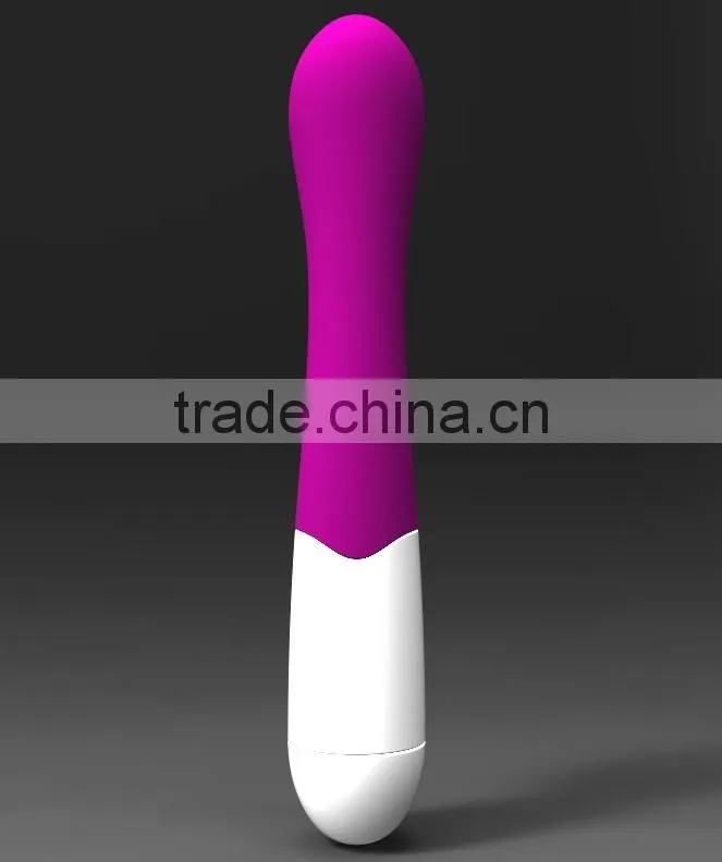 Bullet shape silicone vibrating rod massage stick