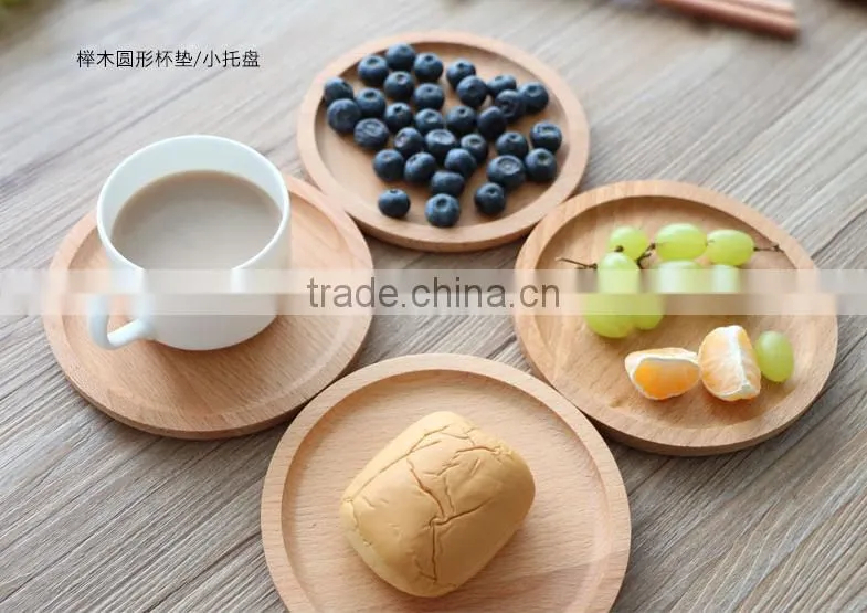 Best-selling top grade natural-coloured solid beech cup mat