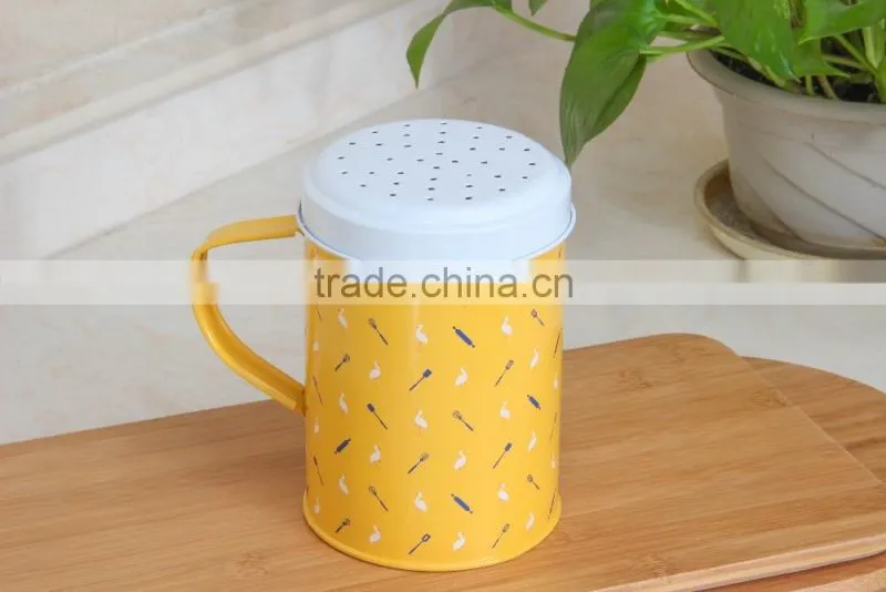 Home Kitchen Metal Sugar Salt Pepper Flour Shaker