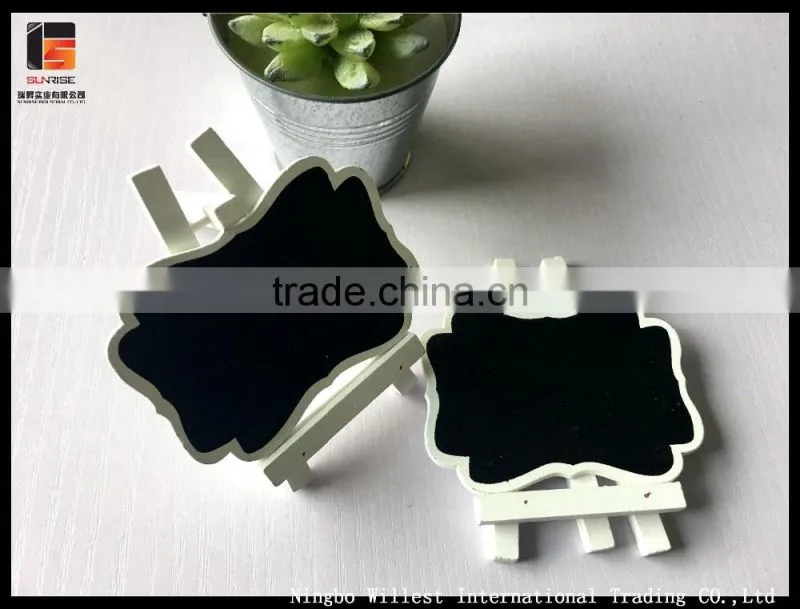 folding portable wood chalkboard with stand(2pcs)