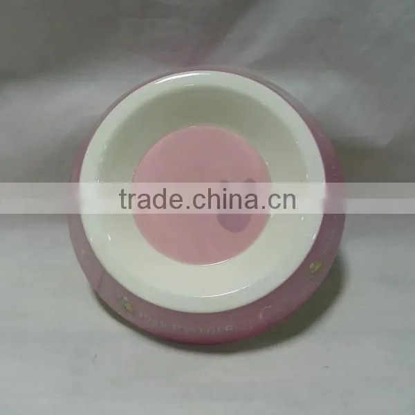 Pink Panther Ceramic Dog Bowl