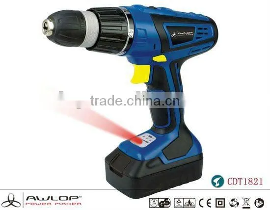 DC18V Li-ion Electric Cordless Drill With Battey Power Indicator