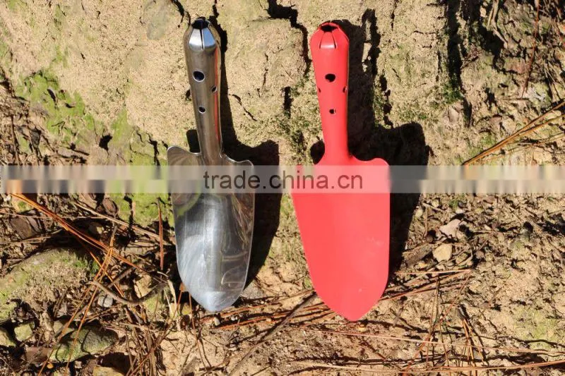 colorfulstainless steel mini folding garden shovel for garden and kids