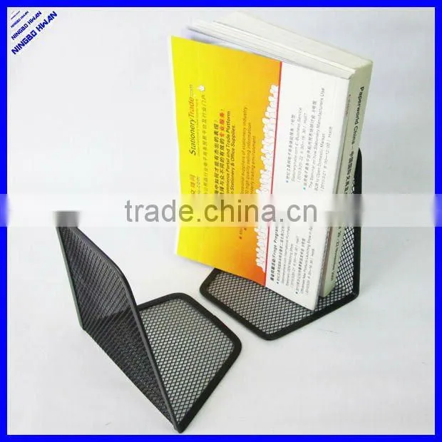 Sturdy wire black mesh metal book holder