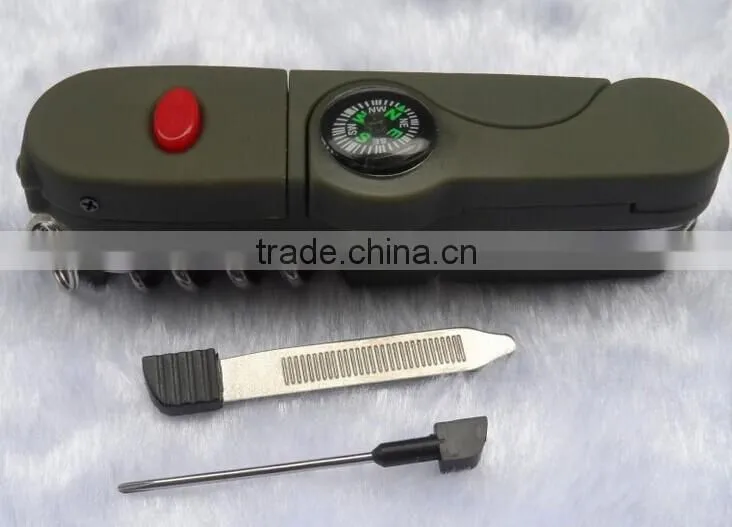 Multifunction Outdoor Survival Camping Knife with LED light