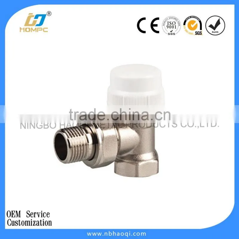 Polished chrome plated auto radiator valves