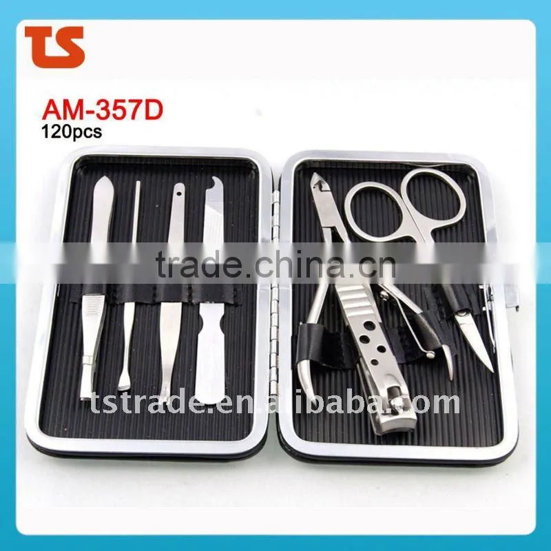 7PC Cheap stainless nail manicure set tools AM-351B