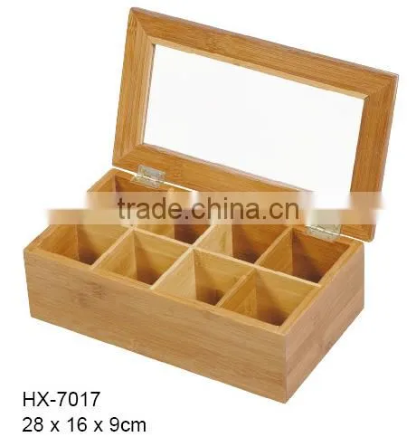 bamboo wholesale tea box/storage tea chest