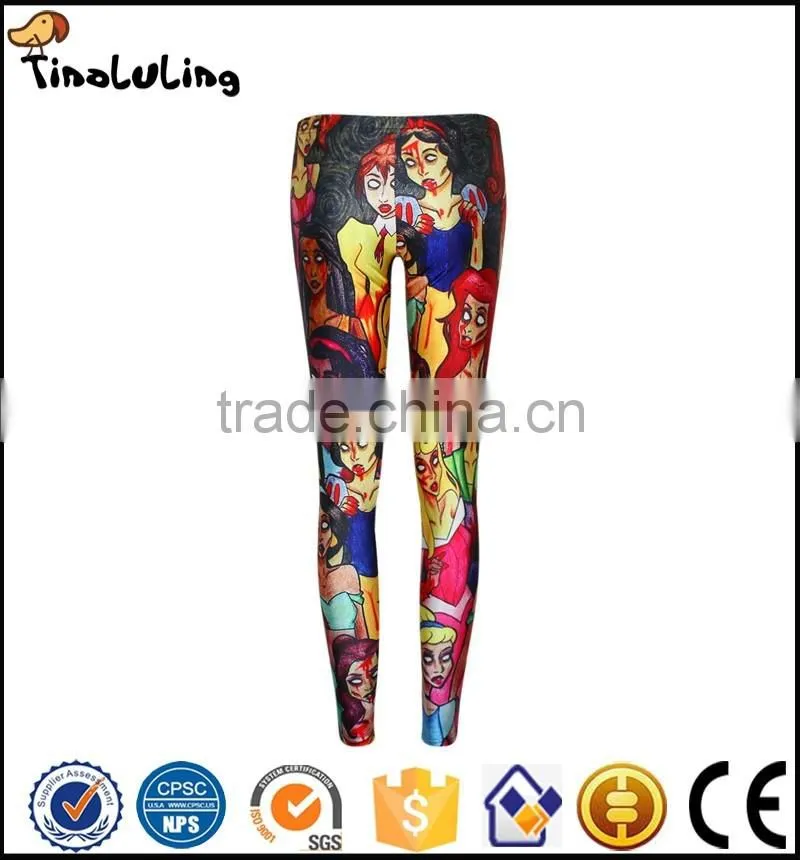 Manufacturer 2017 New Women Galaxy cartoon Comic leggings Hot pants
