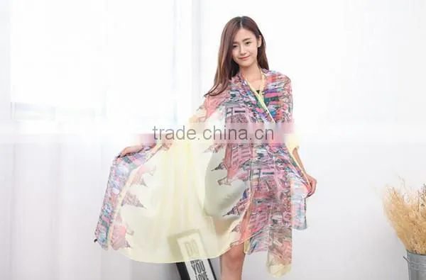High grade many pattern and color choice 195*150cm long style for 4season silk shawl beautiful silk scarf