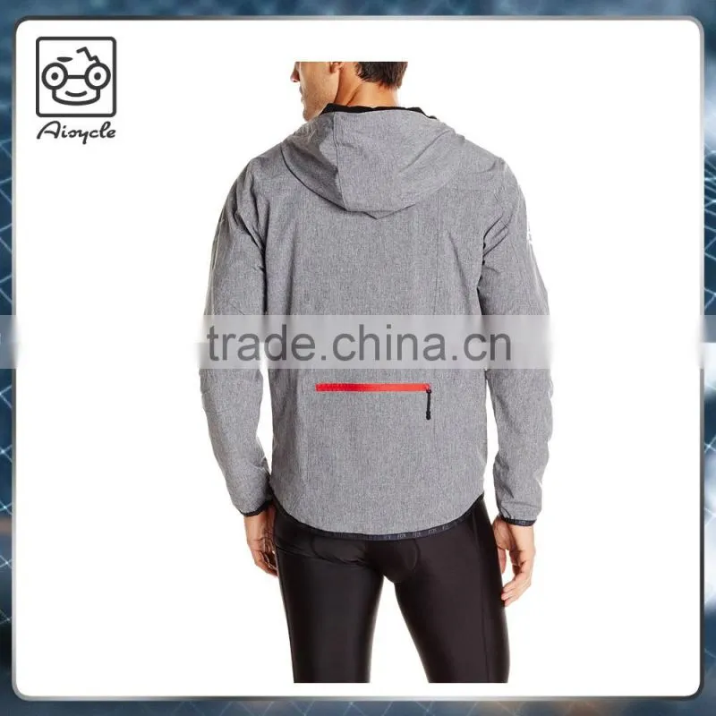 Heather grey urban mans windproof road cycling jacket new in