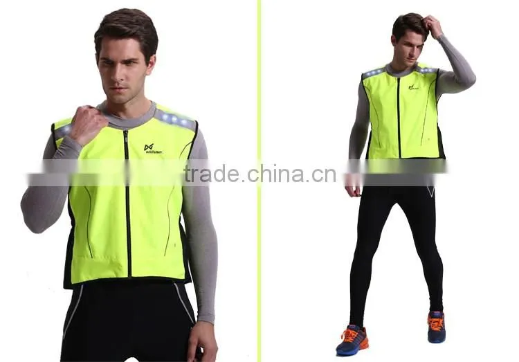 2016 LED reflective green camping & hiking shirts