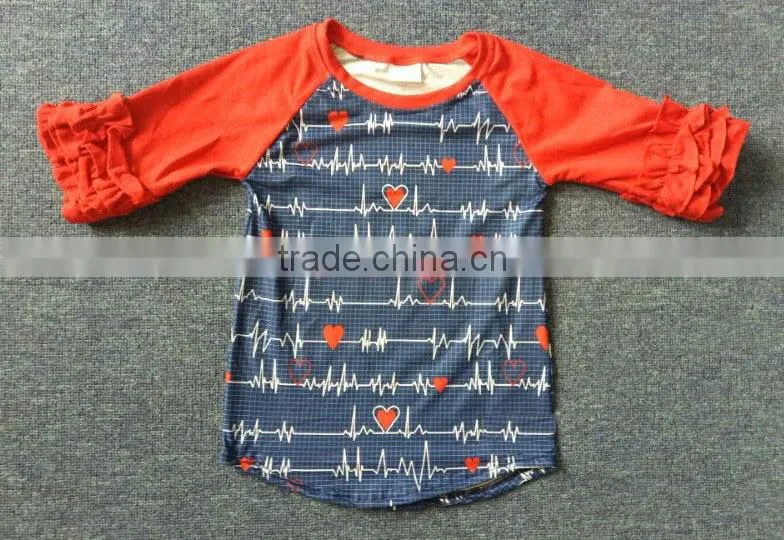 unique children festival print clothes in fall boutique girl long sleeves shirt remake