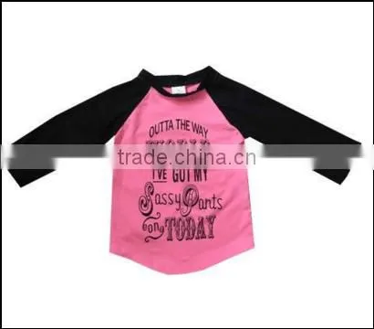 wholesale boutique baby clothes simple design flower T-shirt latest design girls top