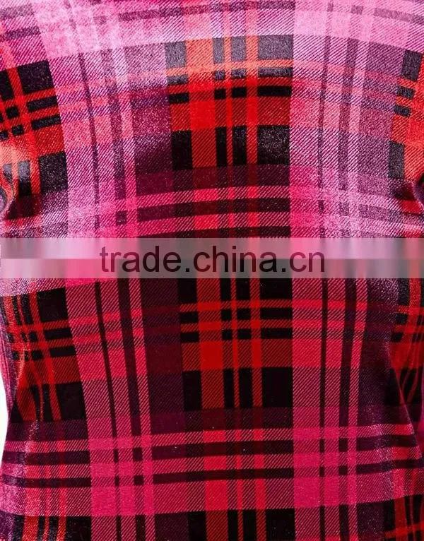 Tartan Velvet Sexy Short Skater Dress