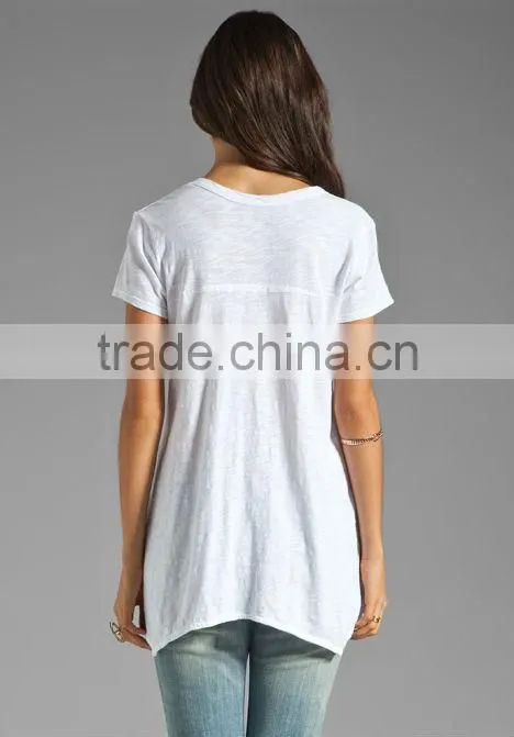 slub shrunken pocket bulk white t-shirts