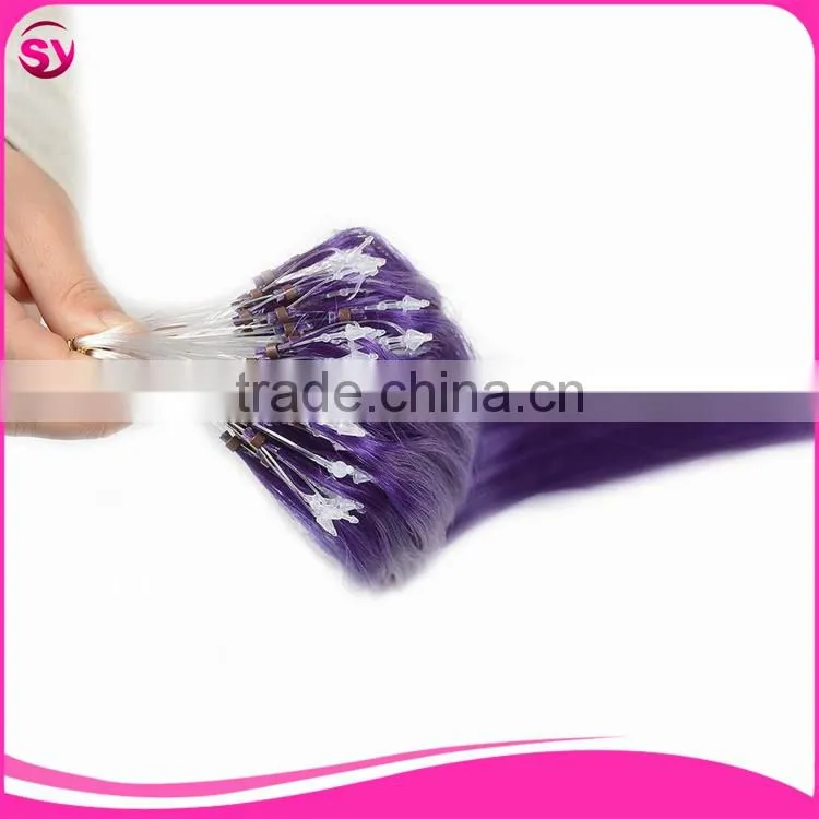 Hot Sale Brazilian Straight Micro Ring Hair Invisible Nano Ring Hair Extensions