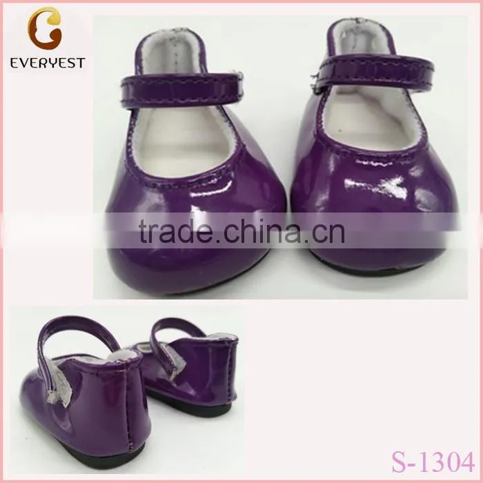 PU wholesale soft handamde doll shoes made in china