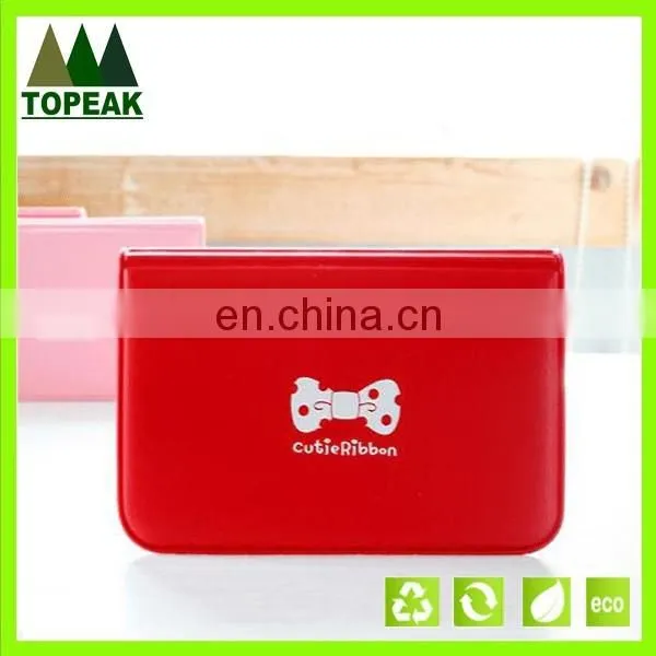 Korean style bow pattern cards holder bag cute card storage bag with bow knot decor CH-001