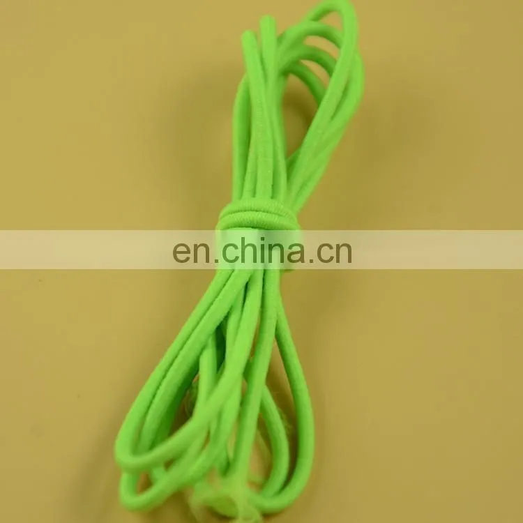stock colored 4mm round elastic cord for garment