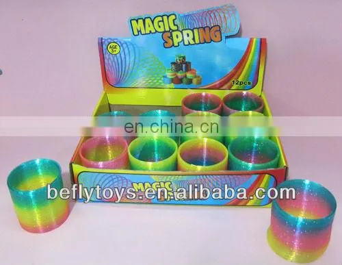 Kids spring toys flashing with eco-material
