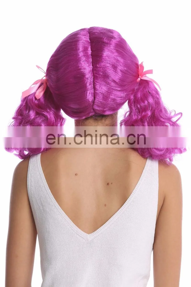 Lolita purple pigtail party cute wigs P-W208