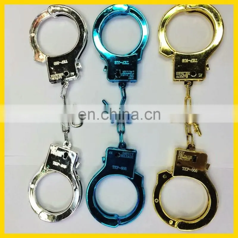 China colorful gold blue sliver handcuff manufacturer, cover plush handcuff manufacturer
