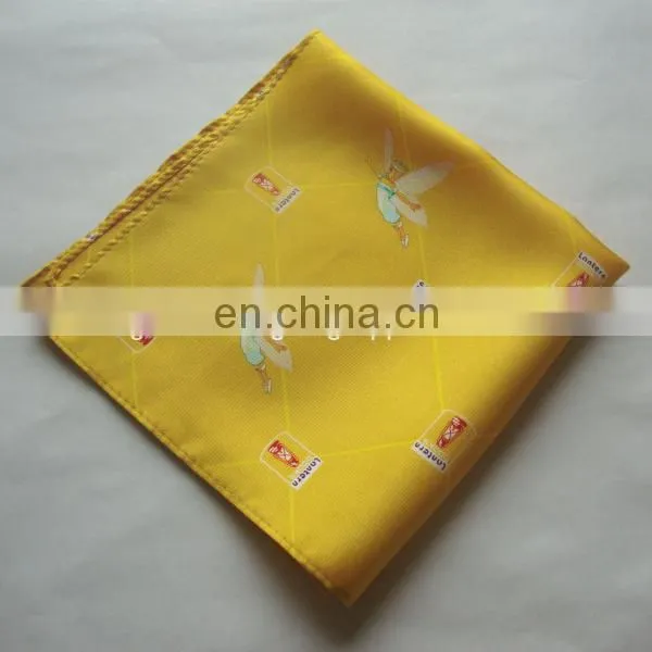 Red Polyester Pocket Square Custom Design