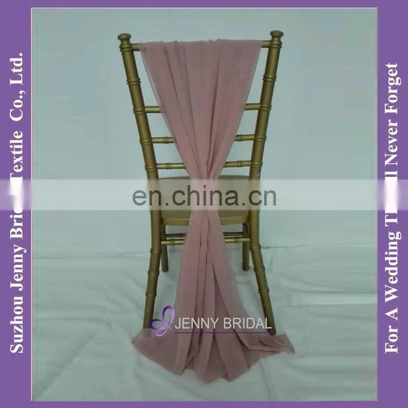 SH043H purple chiffon chair sash buckle