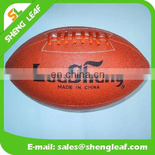 Custom printed soft leather rugby ball