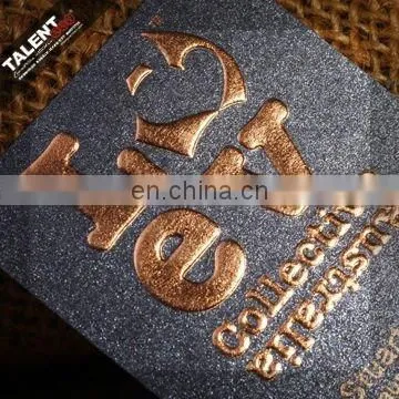 Custom New design embossed LOGO paper Business name card