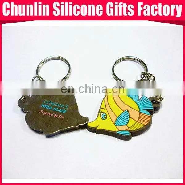 soft PVC Keychain with double sides