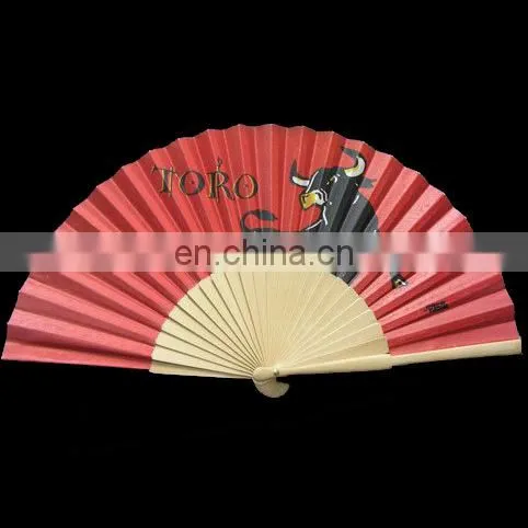 oem making hand held folding paper fans wholesale