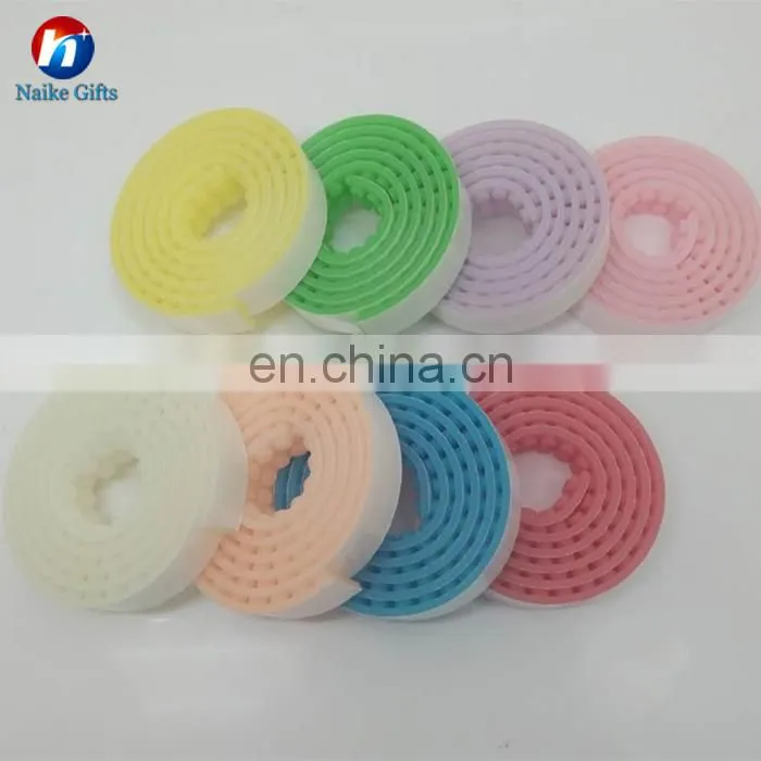 Reusable Adhesive Rolls Building Block Tape Colorful Silicone Building Blocks Tape for kids