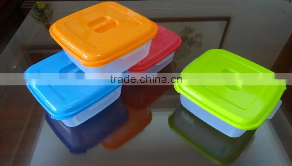 4L plastic food container, salad bowl, salad container with lid