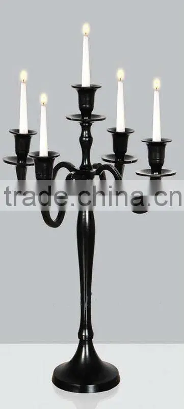 Black Brass Decorative Candelabra For Wedding And Parties
