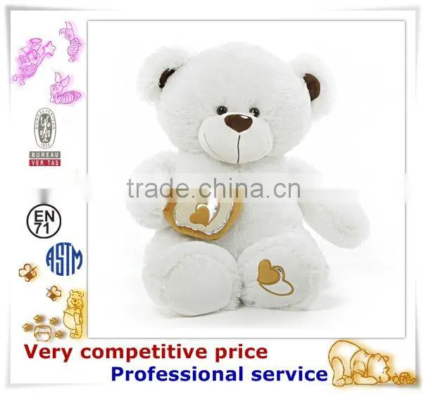 OEM Stuffed Toy,Custom Plush Toys, valentine plush dog with heart