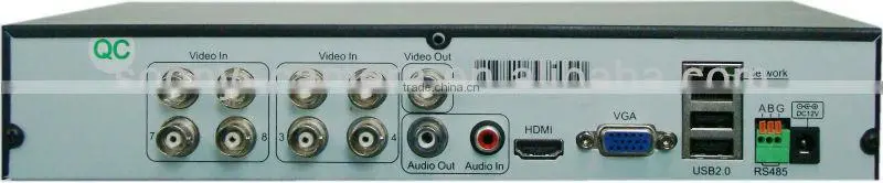 Real Time H 264 VGA / HDMI output 8 channel surveillance dvr