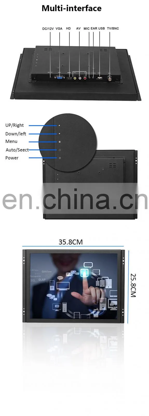 Full HD IPS Back Light 1ms external display 15.6 Inch LCD touch Screen Portable Gaming Monitor