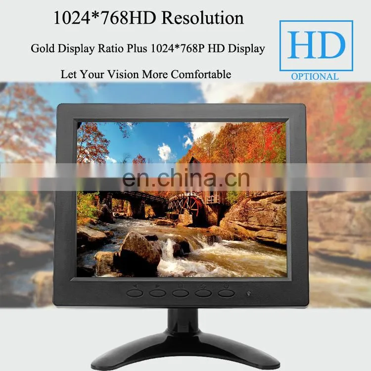 OEM Small Size TFT LCD touch monitor 8 inch open Frame screen monitor with 4:3 aspect ratio