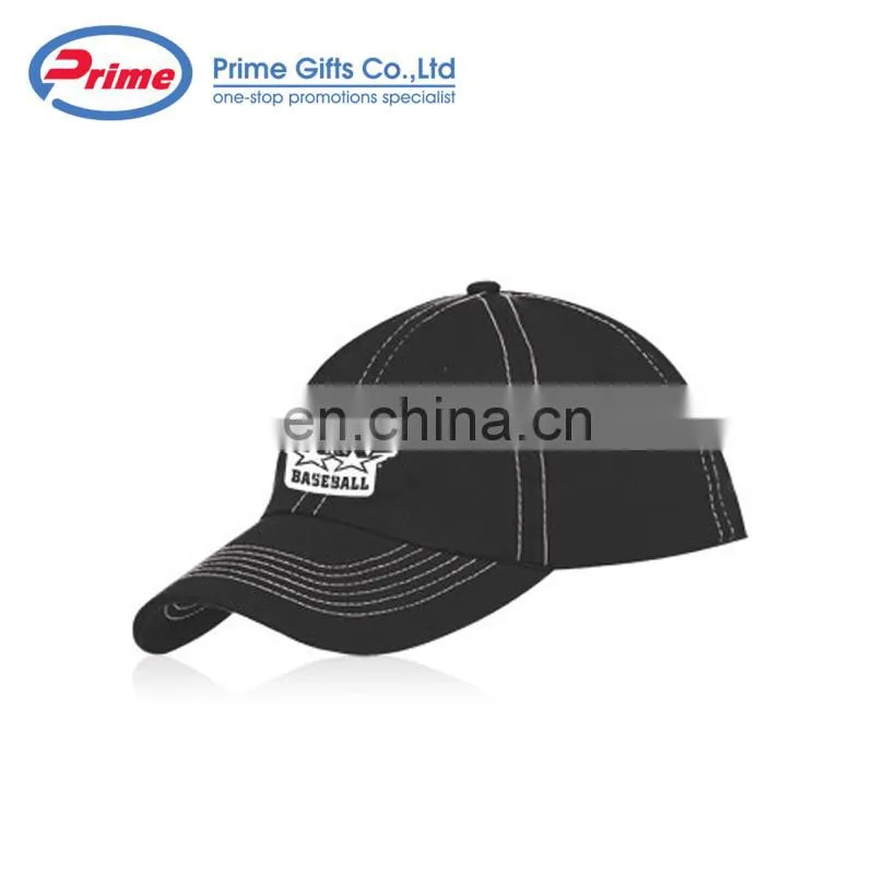 6 Panel Unconstructed Retro Fitted Promotional Logo Printed Custom Baseball Cap