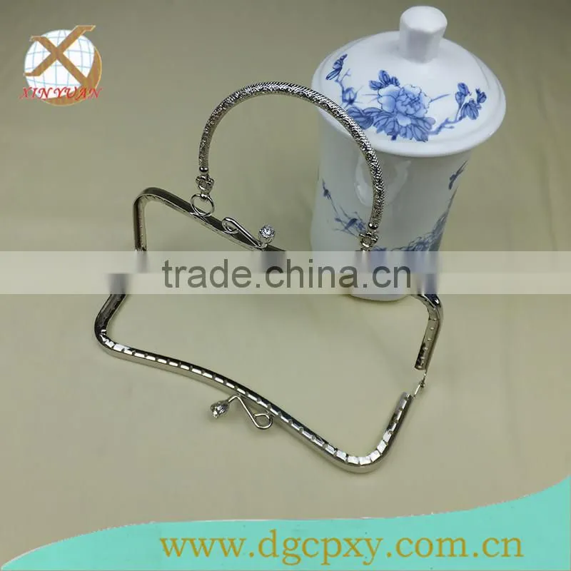 New nickel items handbag handle for ladies purse