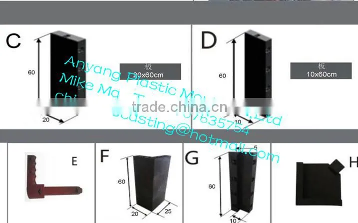 Plastic Building template Plastic Formwork Plastic composite template Reusable Plastic Formwork