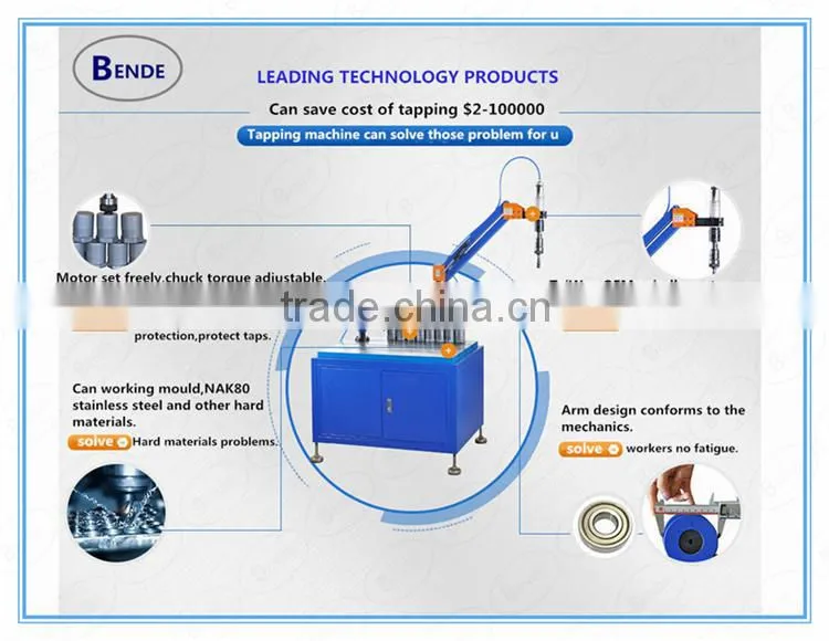 Molds hand tapping machine